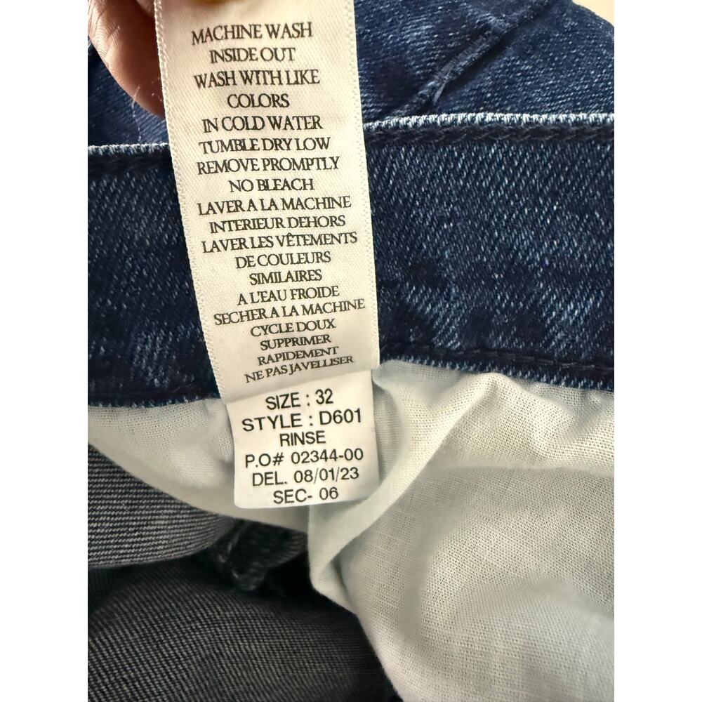 Frank & Eileen Cork Everyday Jean Rinse Cropped Raw Hem Straight Size 32 Classic - Picture 12 of 16